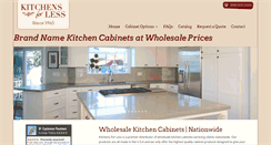 Desktop Screenshot of kitchensforless.com